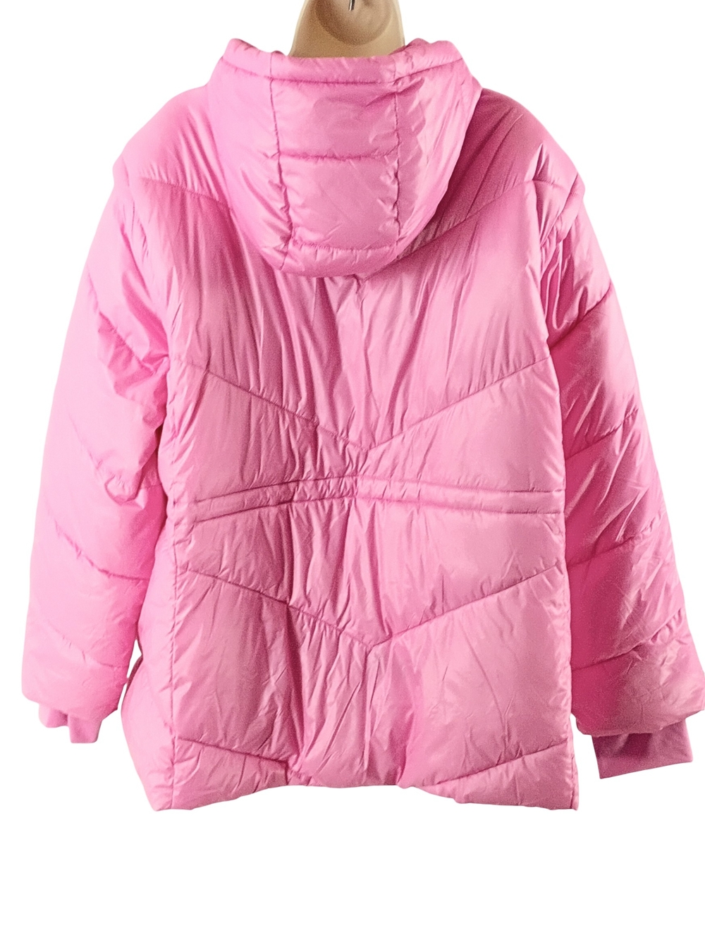 Ozark Trail Women's Convertible Puffer Jacket In Pink - Picture 6 of 11